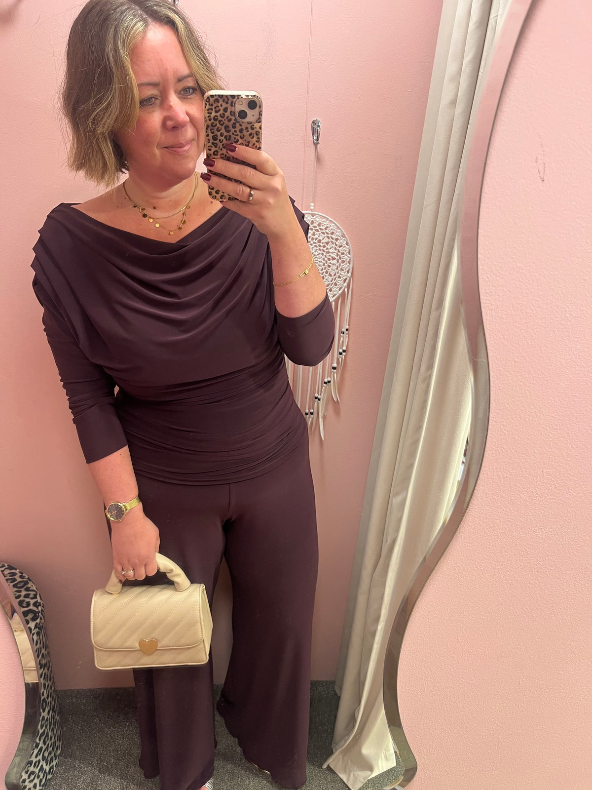 ATOM Label Carbon Jumpsuit with Sleeve - Blackcurrant