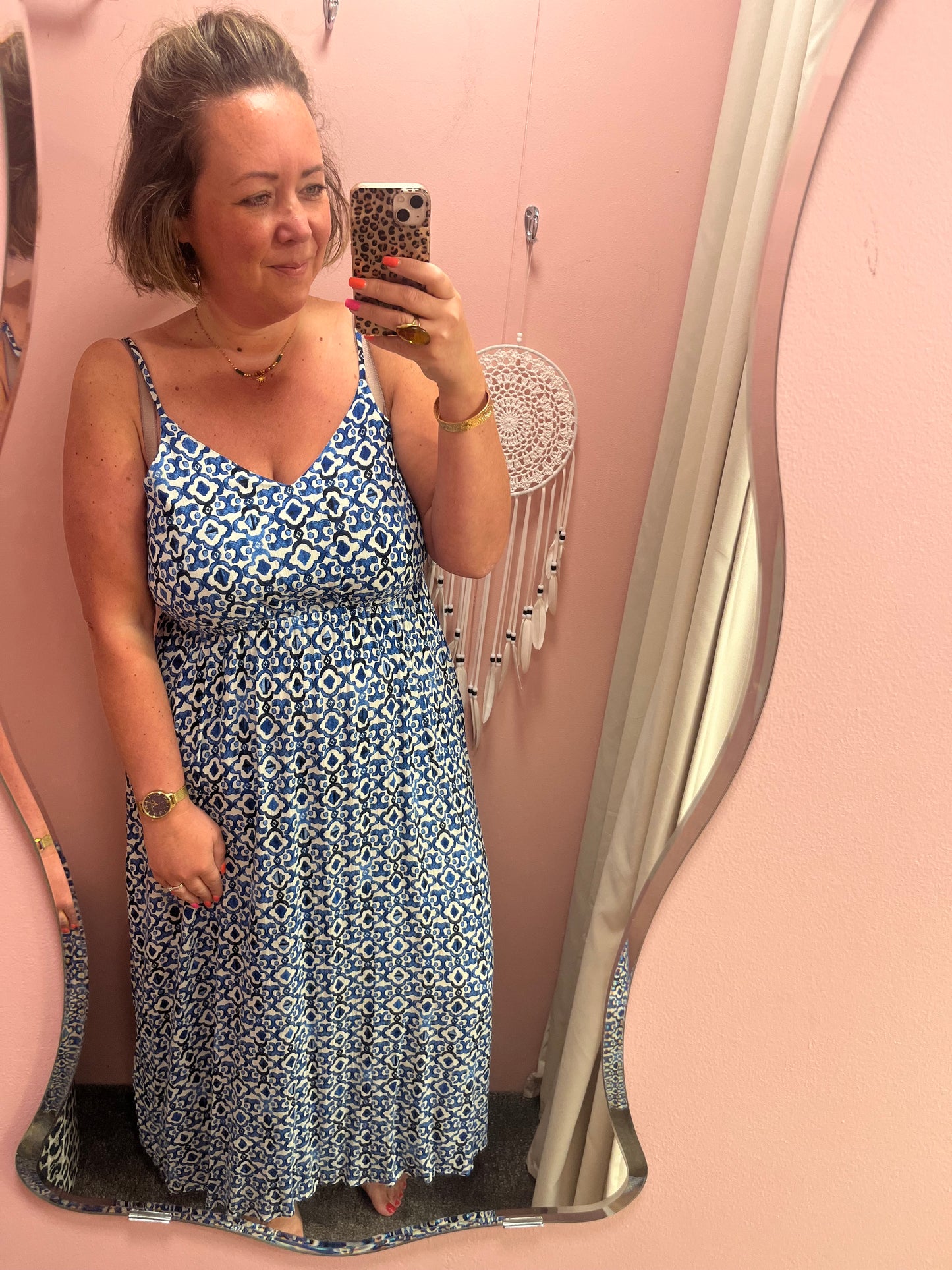 Marrakech Maxi Dress - Blue Print