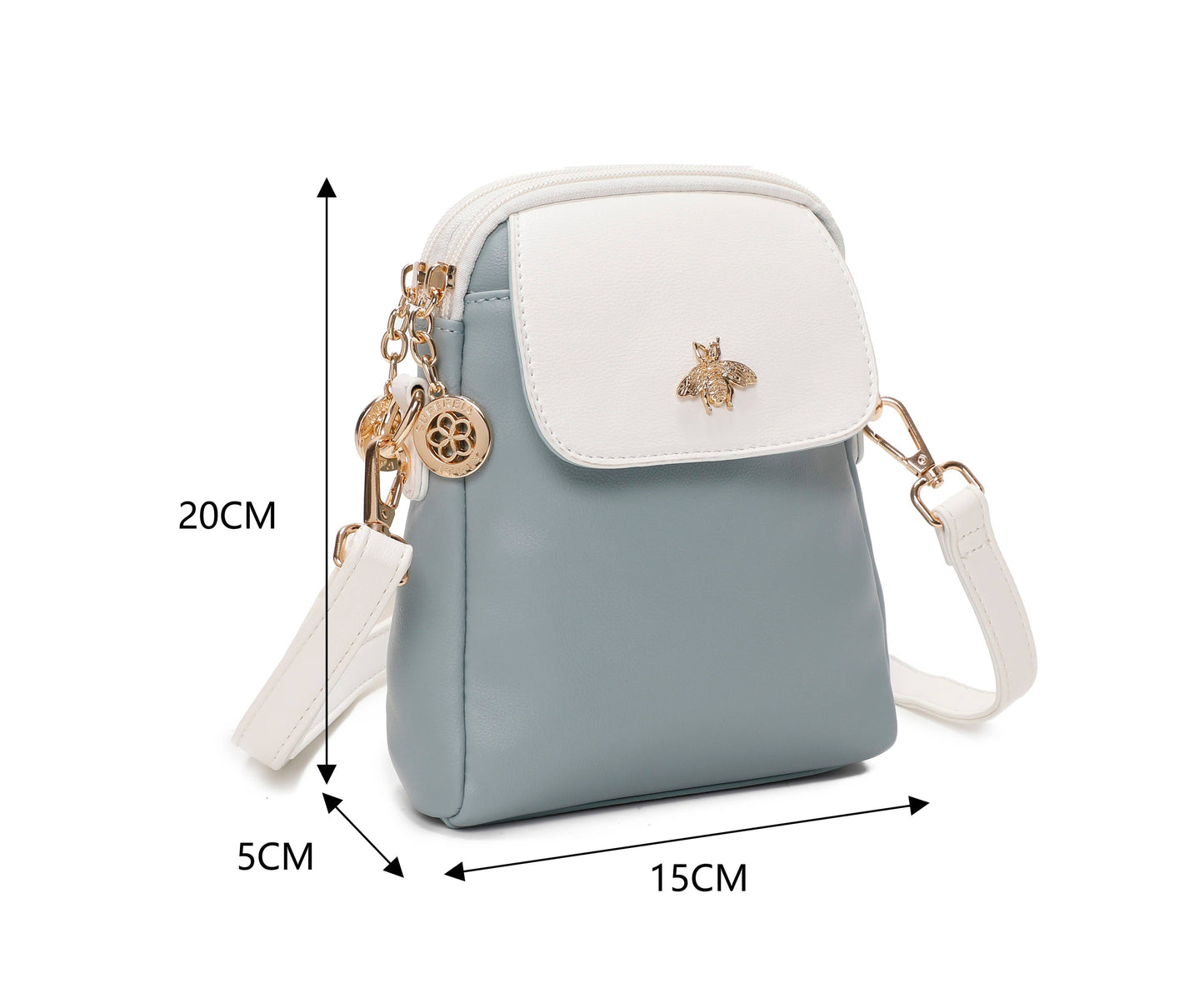 Small Two-toned Cross Body Bag - 4 colours