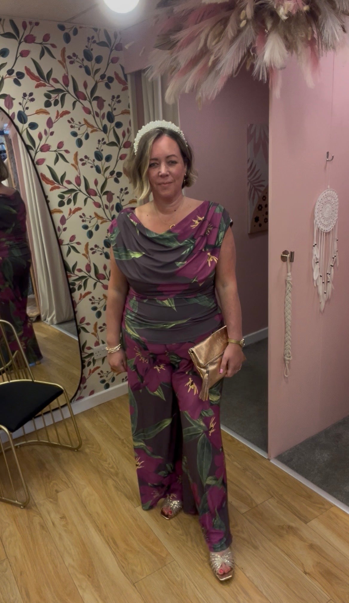 ATOM Carbon Jumpsuit - Magenta Lily Print