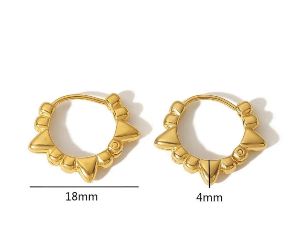 MG Huggie Hoop Earrings - Gold or Silver