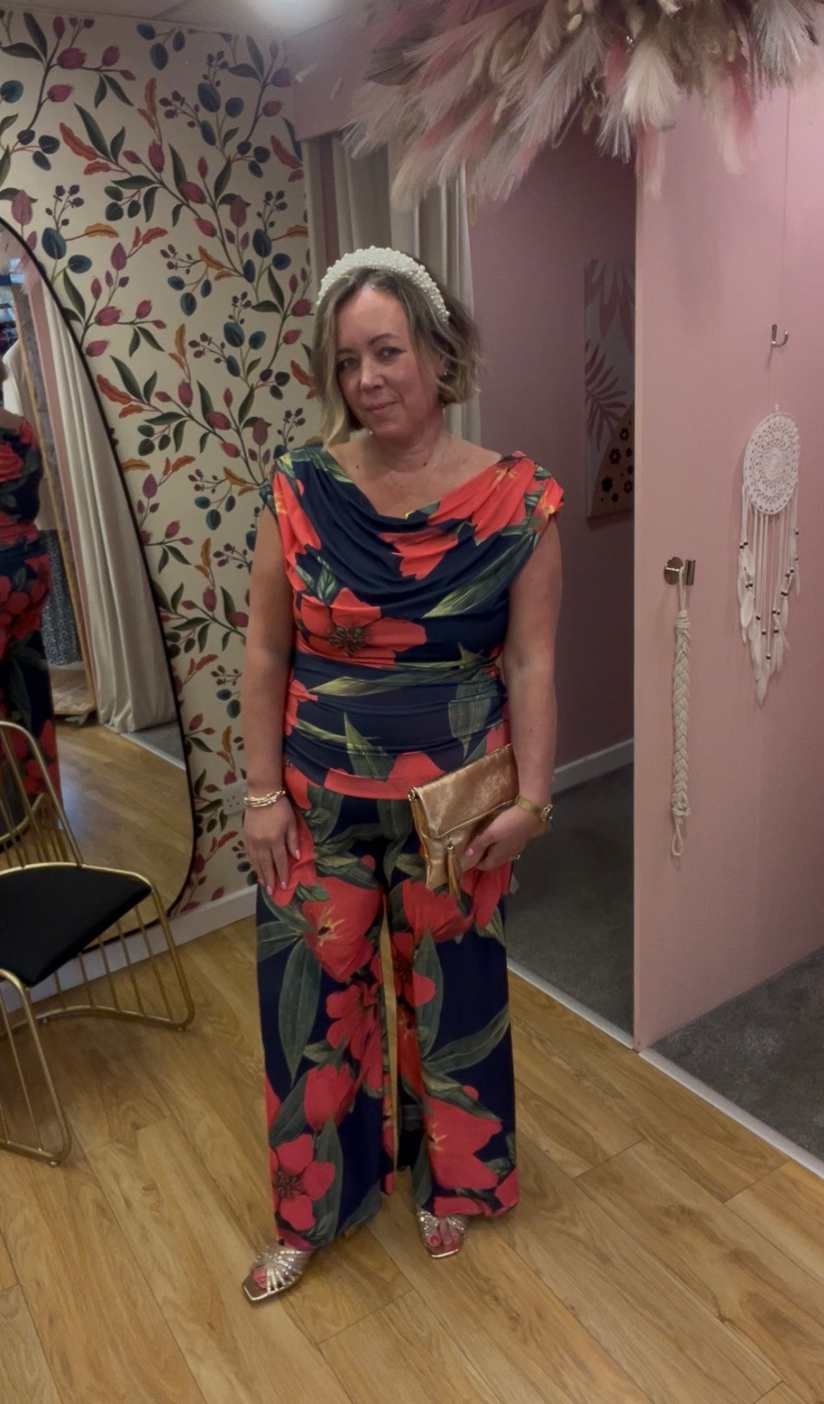 ATOM Carbon Jumpsuit - Fuchsia Lily Print