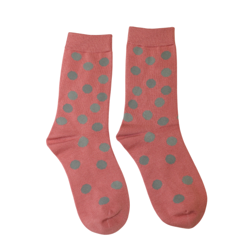 Bamboo Sock - Pink Spot