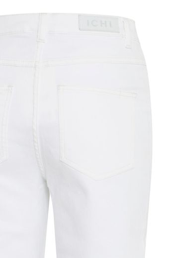 Raven Ankle Length Straight Jean - White