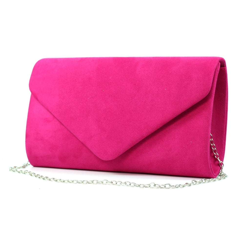 Amy Clutch Bag - Fuchsia