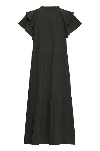 Lifana Cotton Midi Dress - Black