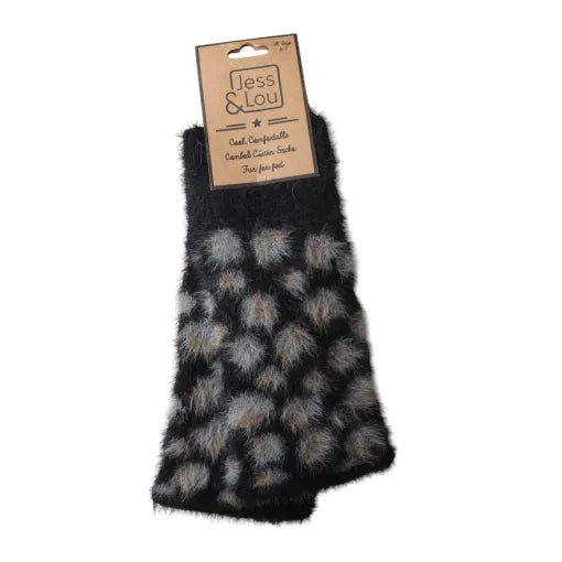 Fingerless Glove / Wrist Warmer - Black Animal