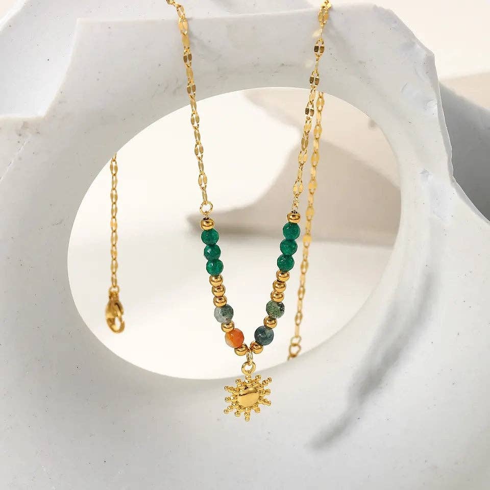 MG Mini Sun & Beads Necklace