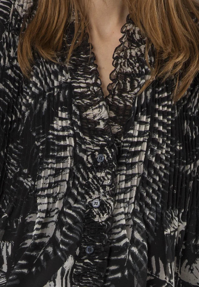 RELIGION Carolina Shirt - Vamp Black & white