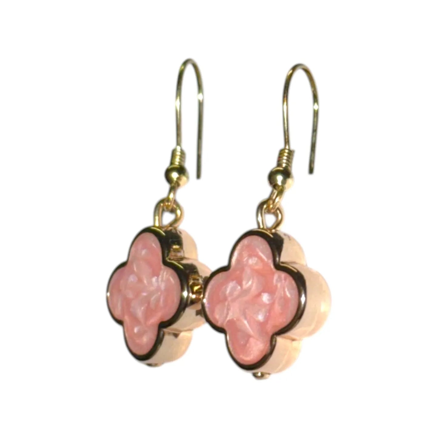 Clover Drop Earring - Gold / Pearlescent