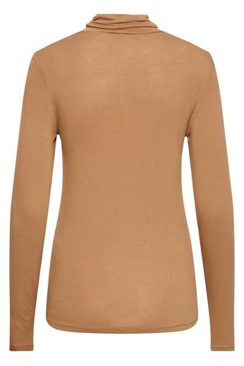 Soft Turtle Neck Top - Toasted Coconut