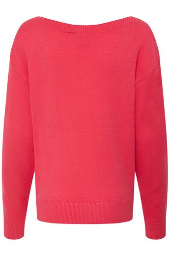 Boat Neck Lightweight Jumper - Pink