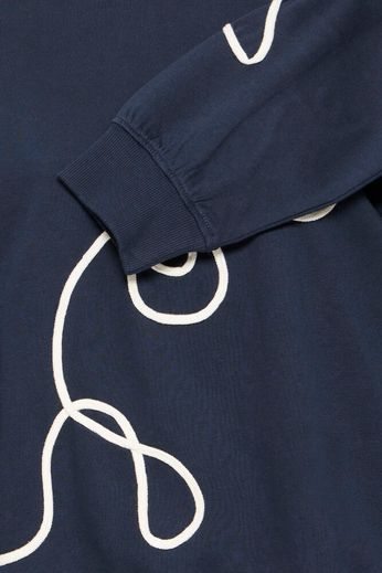 Abstract Line Sweater - Navy