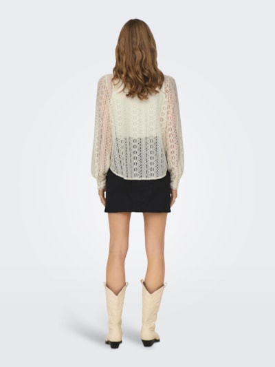 Soft Lace Blouse - Cream