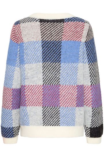 Check Jumper - Blue Maroon Mix