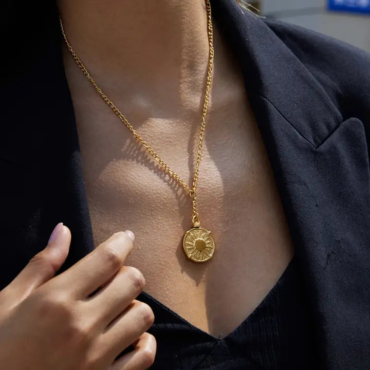 MG Reversible Sun/Moon Pendant Necklace
