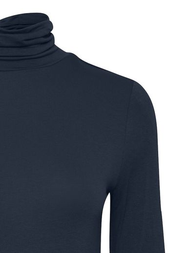 Soft Turtle Neck Top - Navy