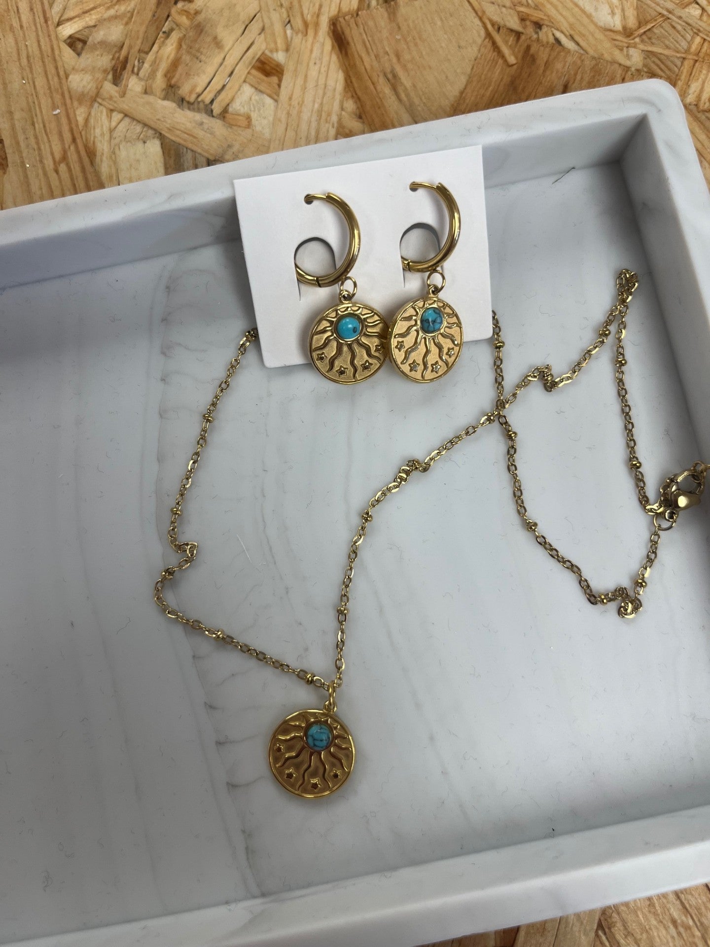 MG Turquoise Pendant Necklace