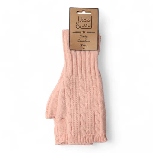 Fingerless Glove / Wrist Warmer - Pink