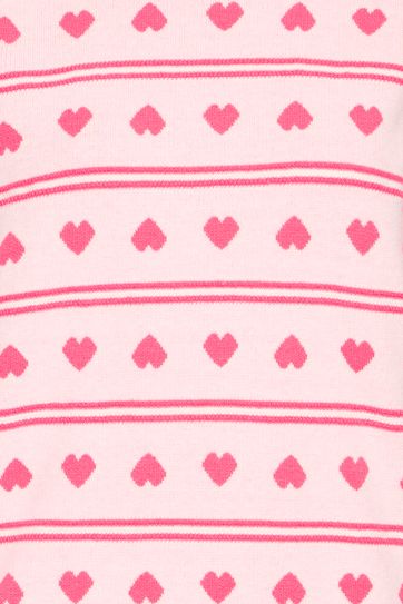 Brielle Sweater - Pink Hearts