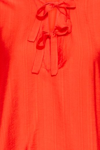 Melda Bow Detail Blouse - Red