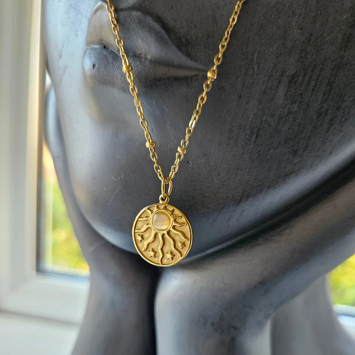 MG Rose Quartz Pendant Necklace