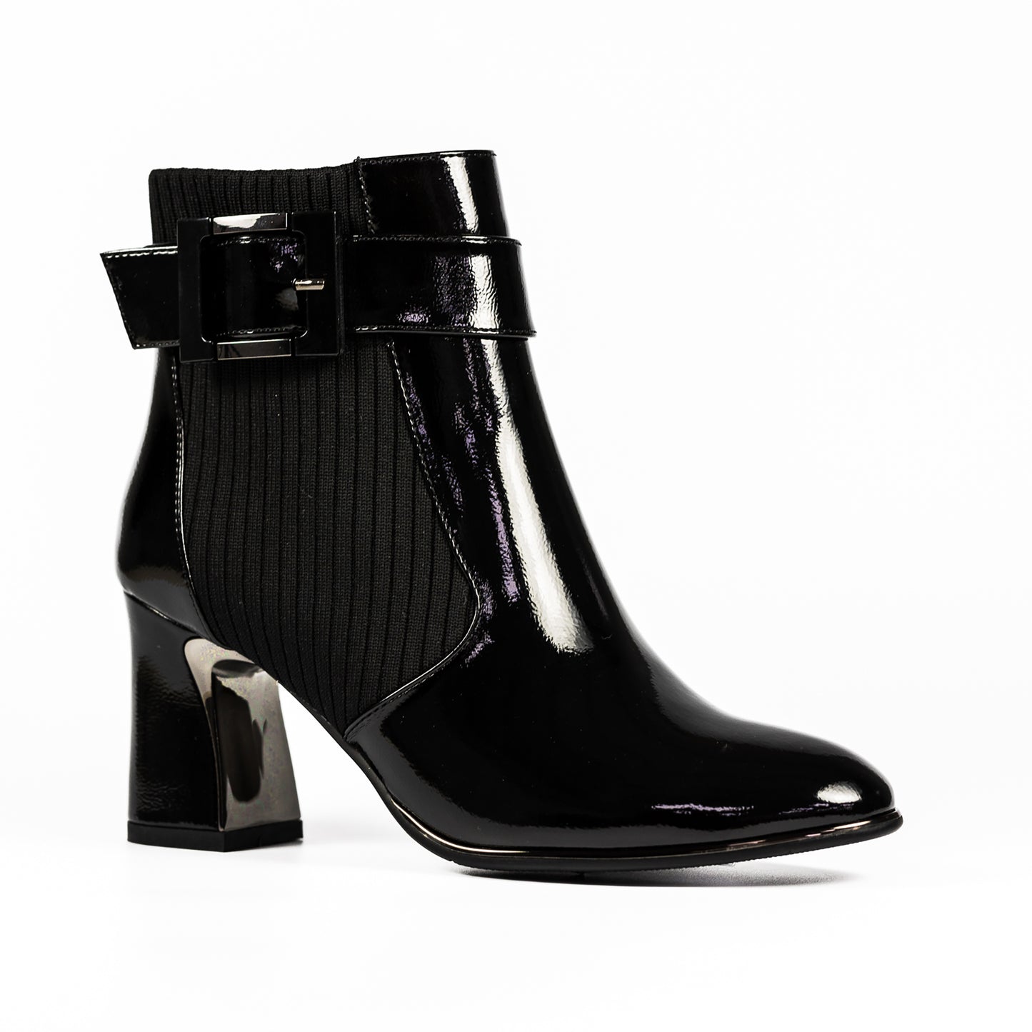 Trudy Heeled Ankle Boot - Black