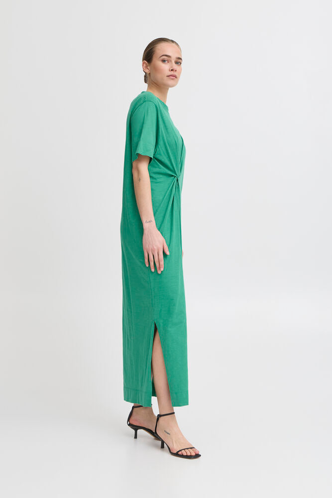 Vula Maxi T-Shirt Dress - Pine Green