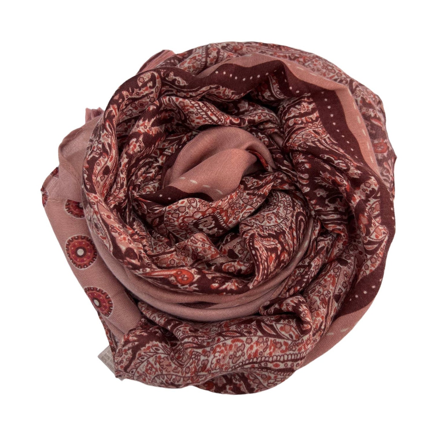 Vintage Paisley Print Lightweight Scarf