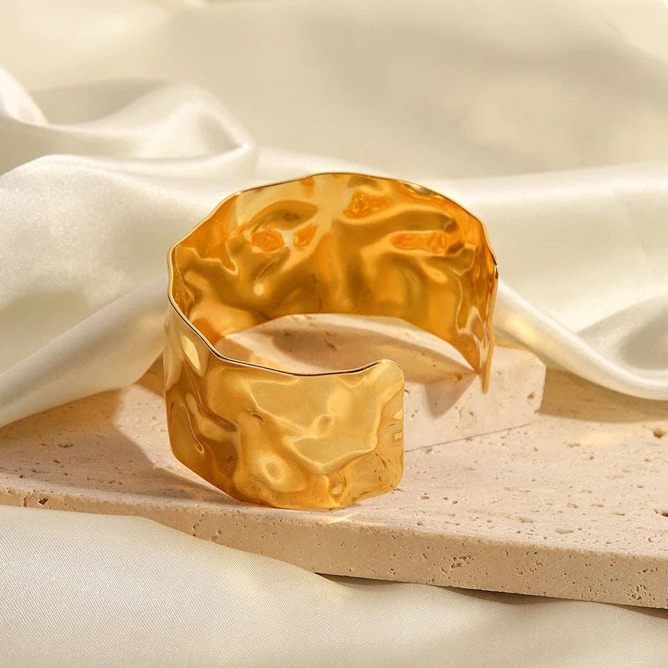MG Cuff Bracelet - Gold or Silver