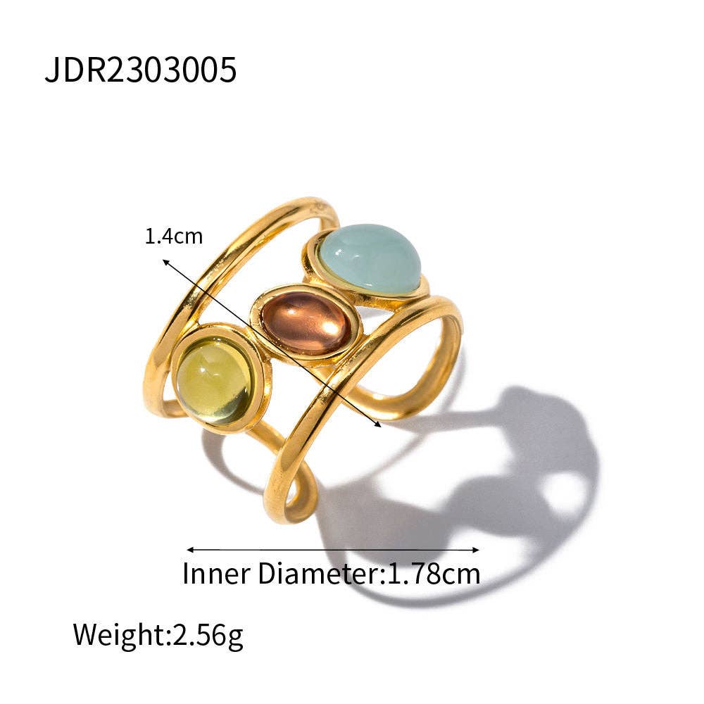 MG Multi Stone Ring
