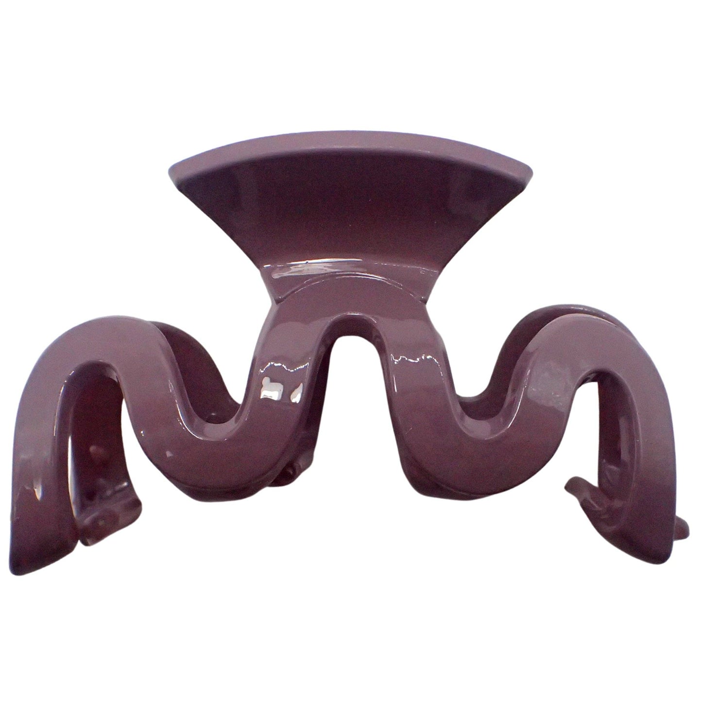 Wave Hair Claw Clip - Mauve