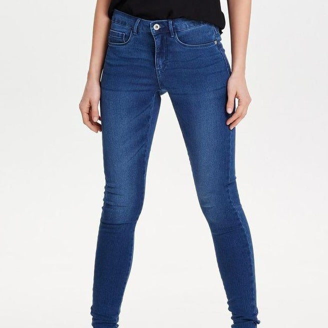 Mid Blue Denim High Waist Royal Jeans