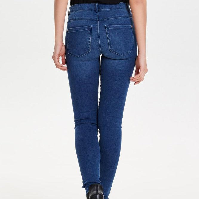 Mid Blue Denim High Waist Royal Jeans