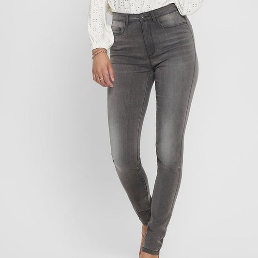 Grey Denim High Waist Royal Jeans