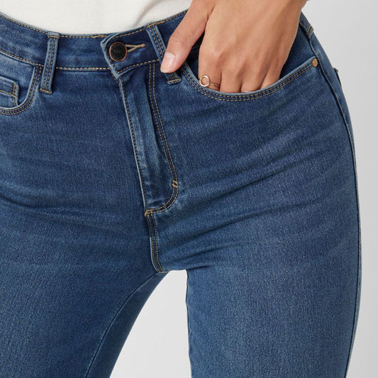 Mid Blue Denim High Waist Royal Jeans