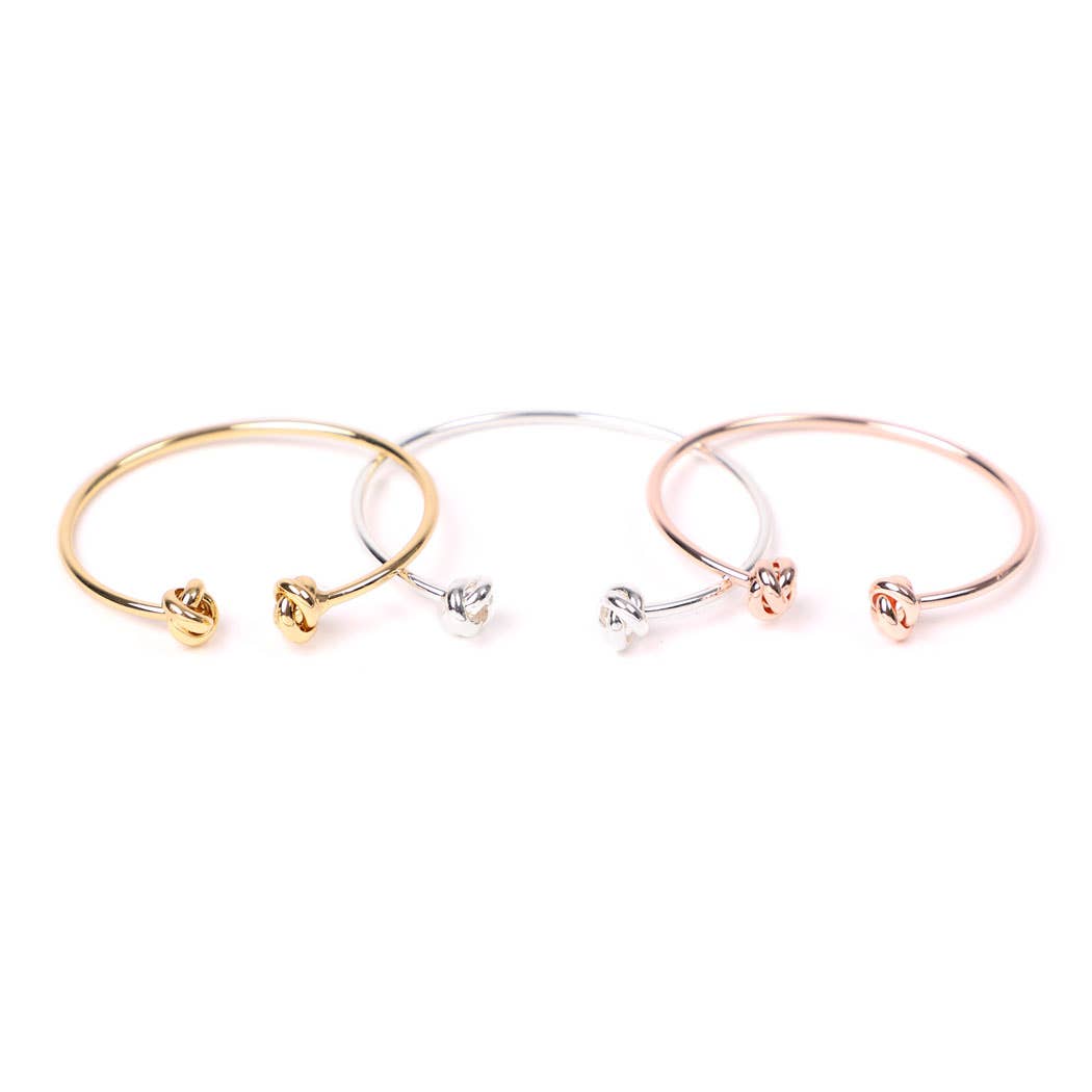 Knot Bangle - Gold or Silver