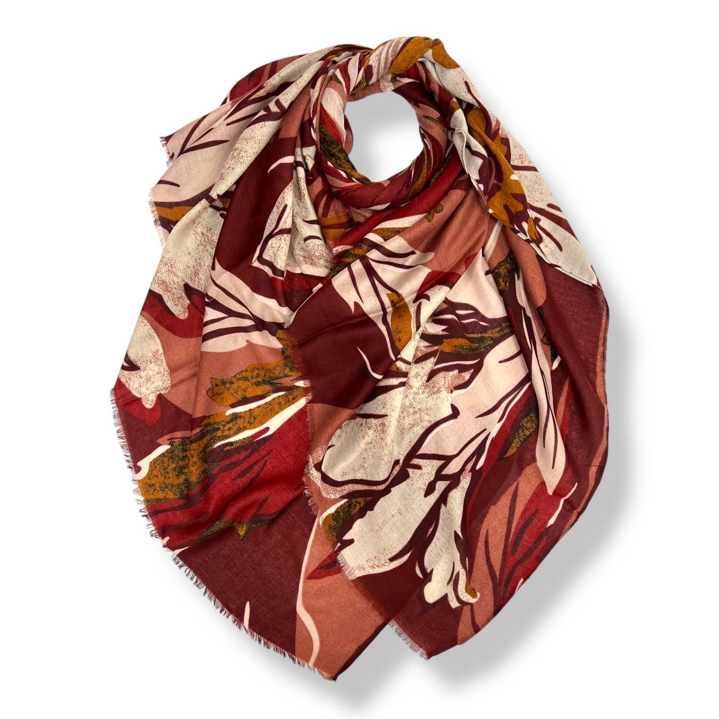 Amazon Lily Scarf - Burgundy