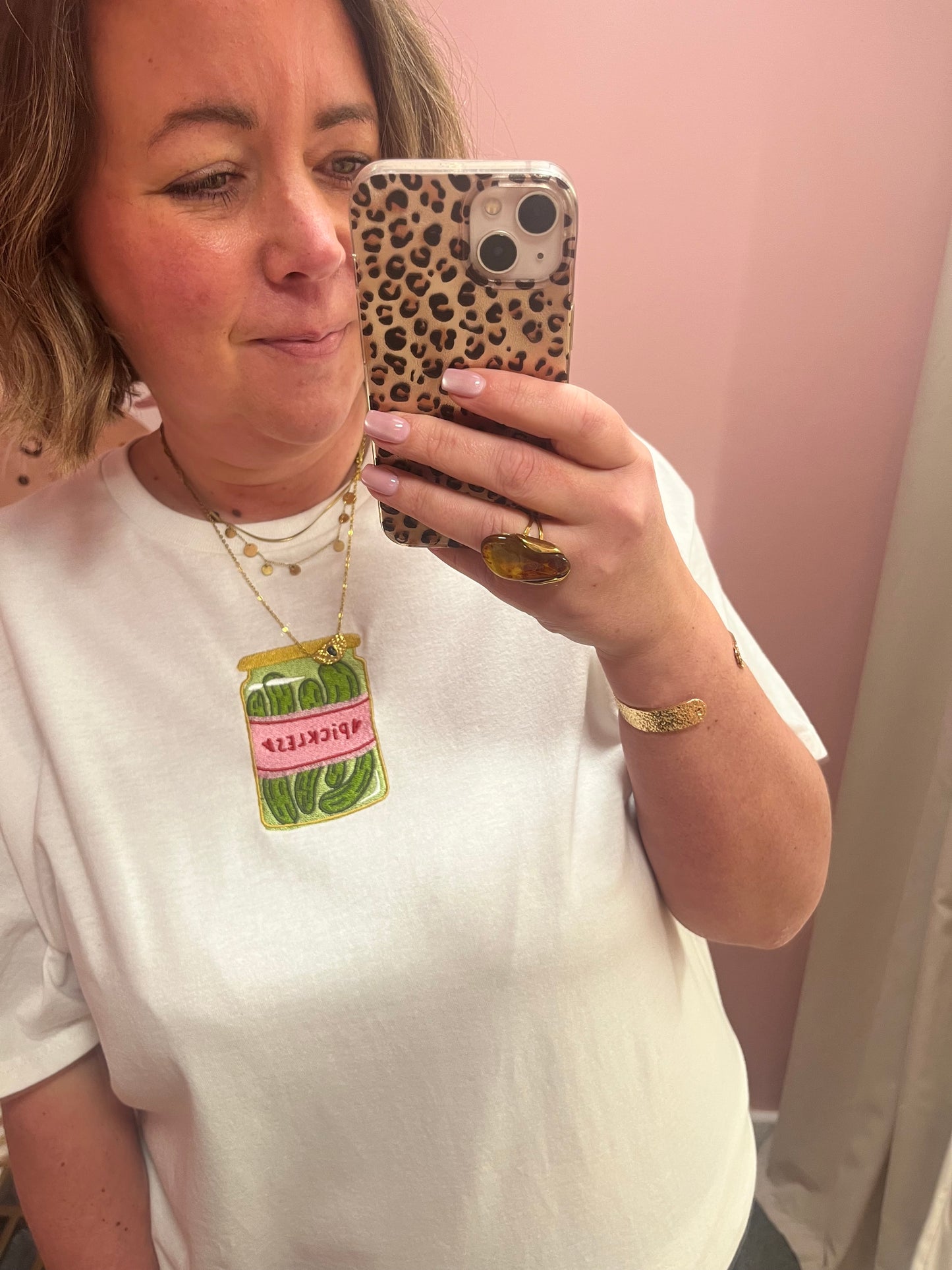 Pickles Embroidered T-shirt