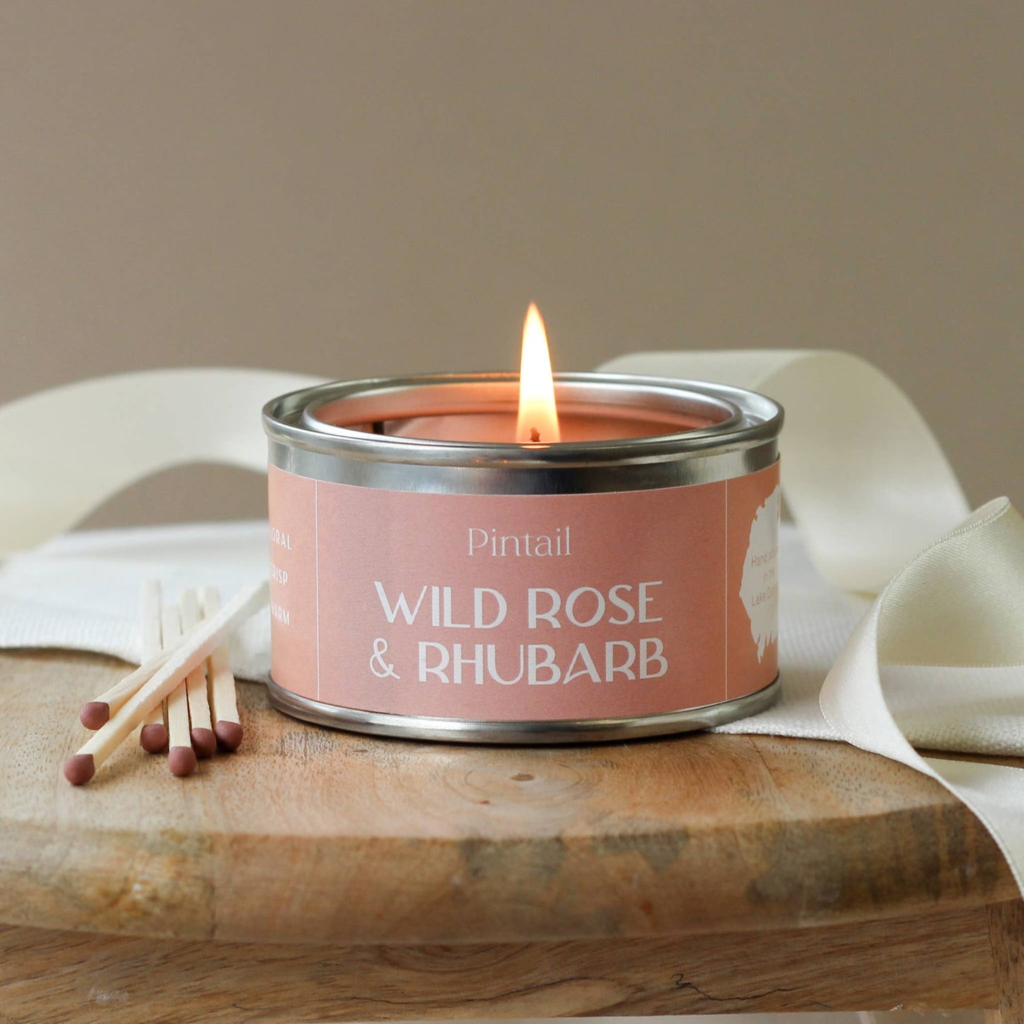 Wild Rose and Rhubarb - Small Candle