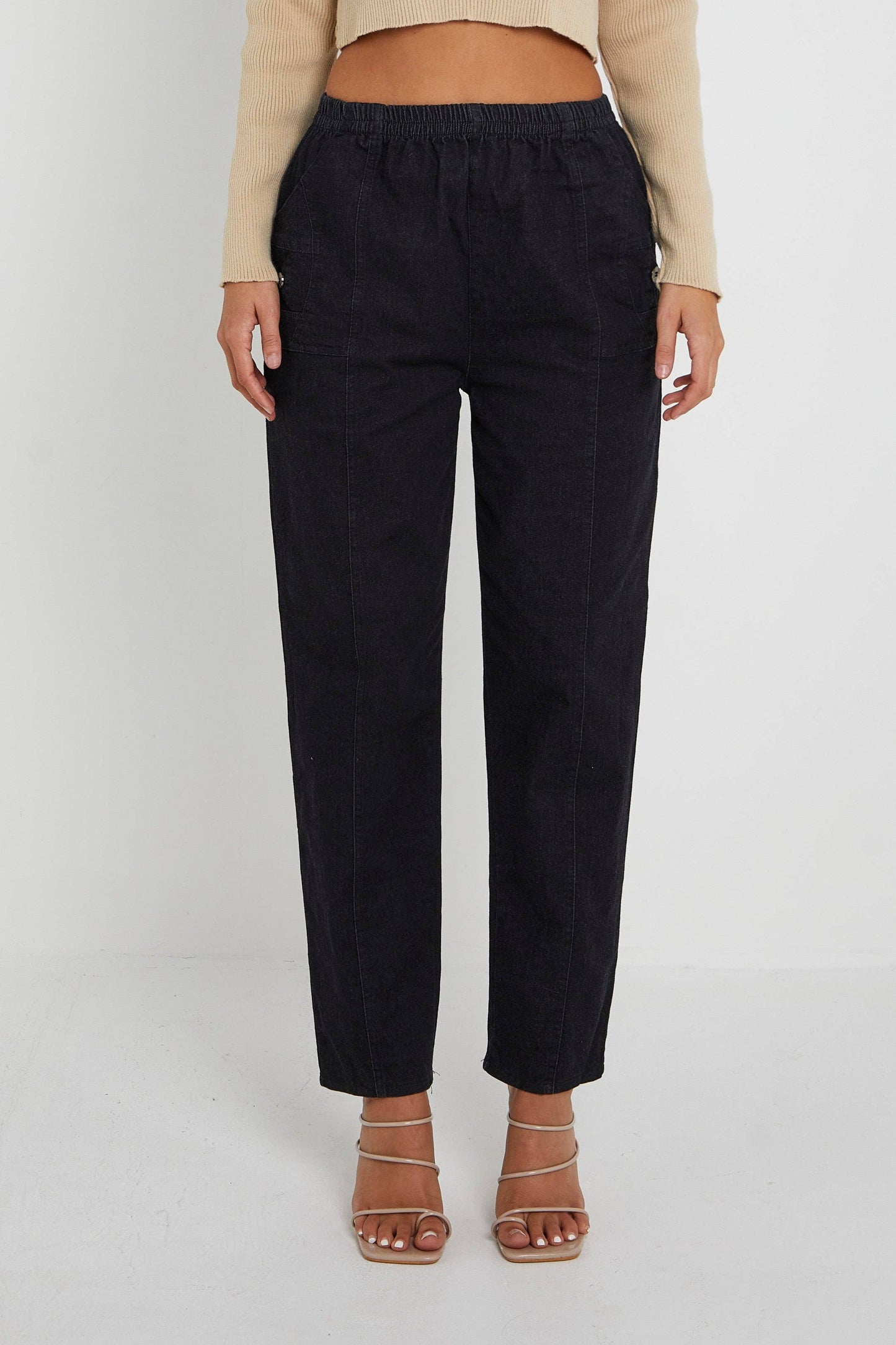 Curve Stretch Denim Trousers