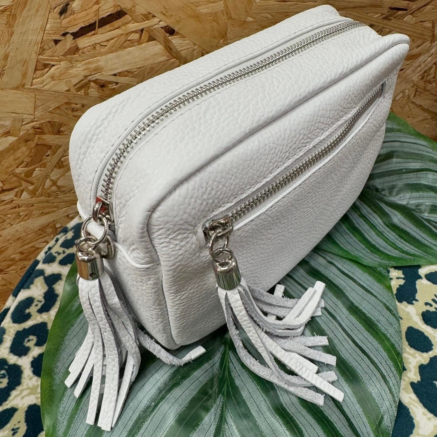 Isla Soft Leather Handbag - White