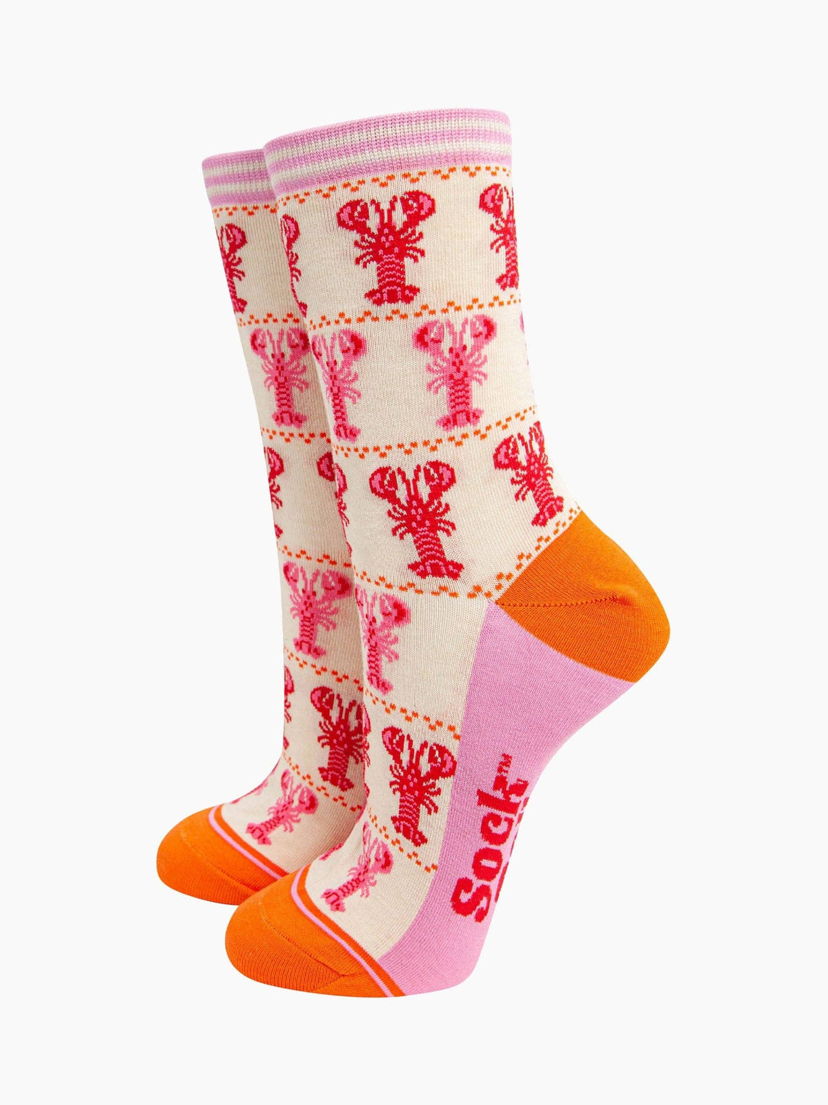 Bamboo Socks - Lobster Stripes
