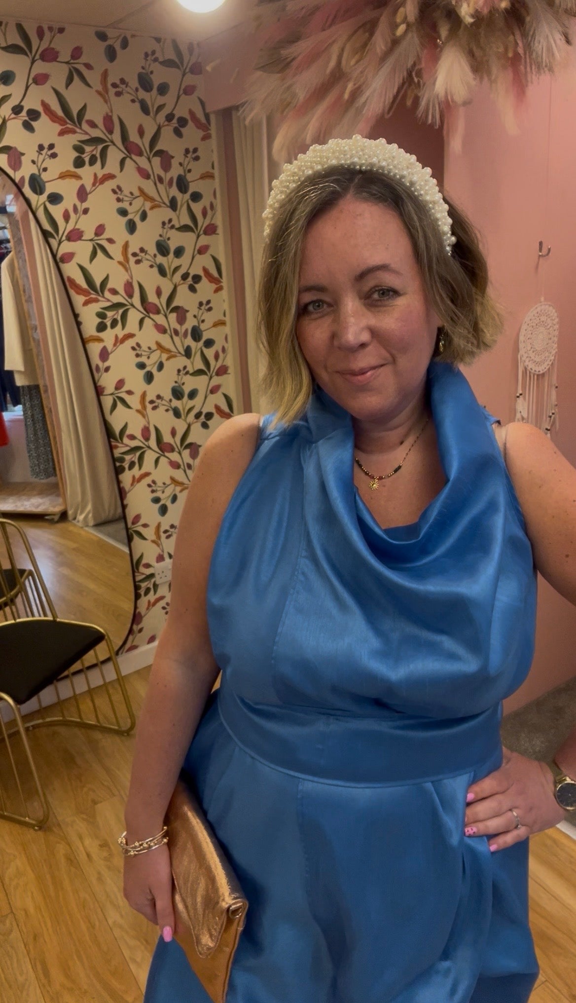 Jolaby Wrap Dress - Cornflower Blue
