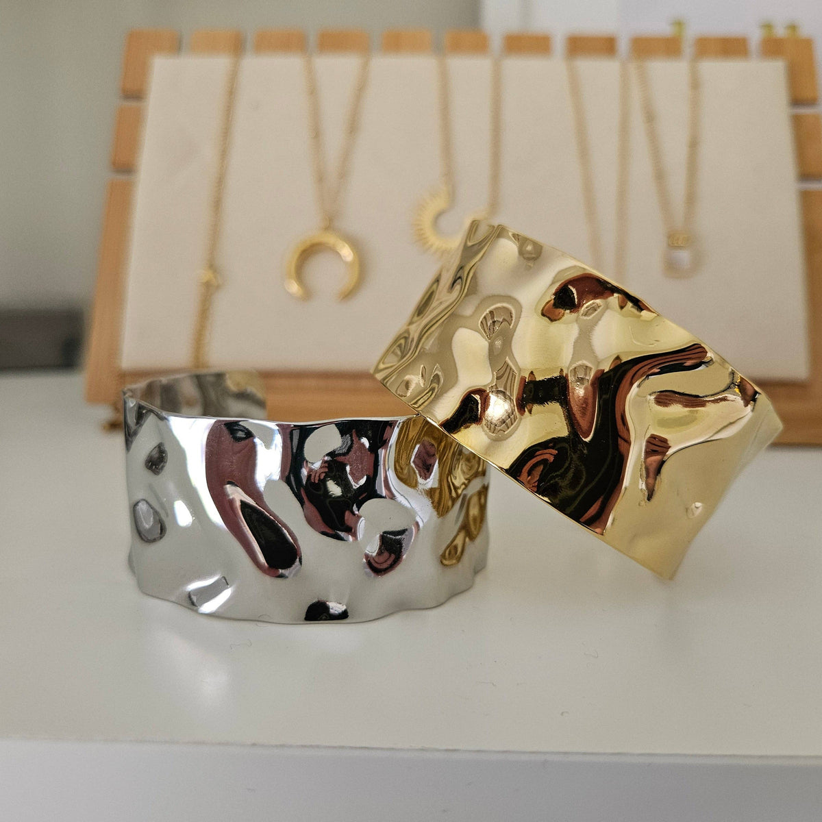 MG Cuff Bracelet - Gold or Silver