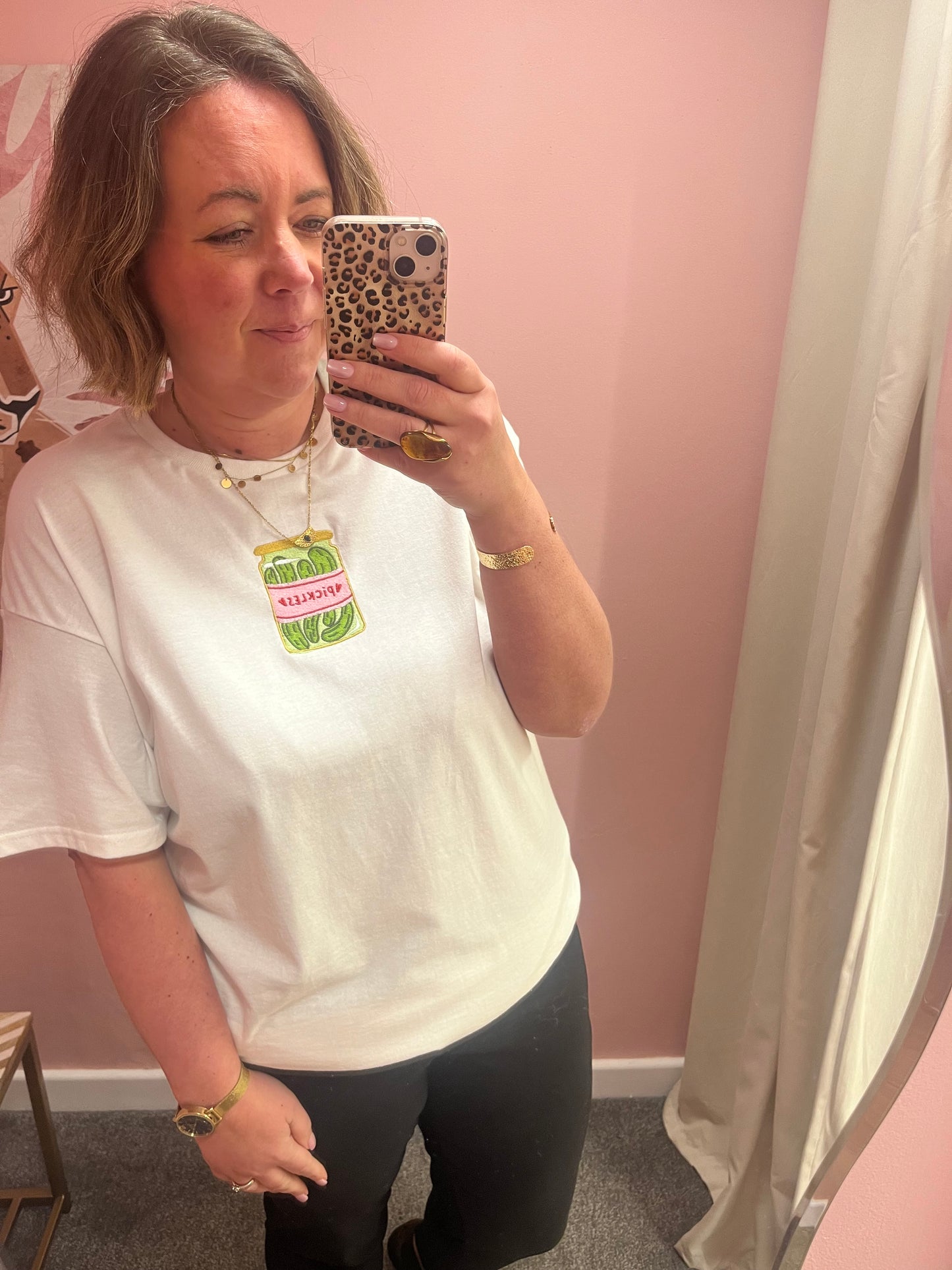 Pickles Embroidered T-shirt