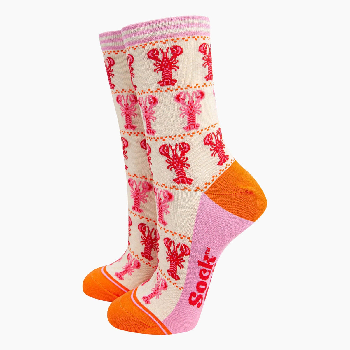Bamboo Socks - Lobster Stripes