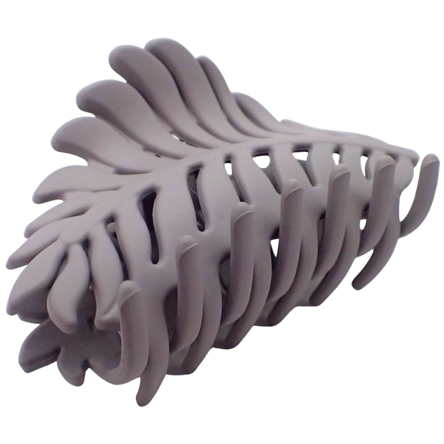 Leaf Hair Claw Clip - Grey