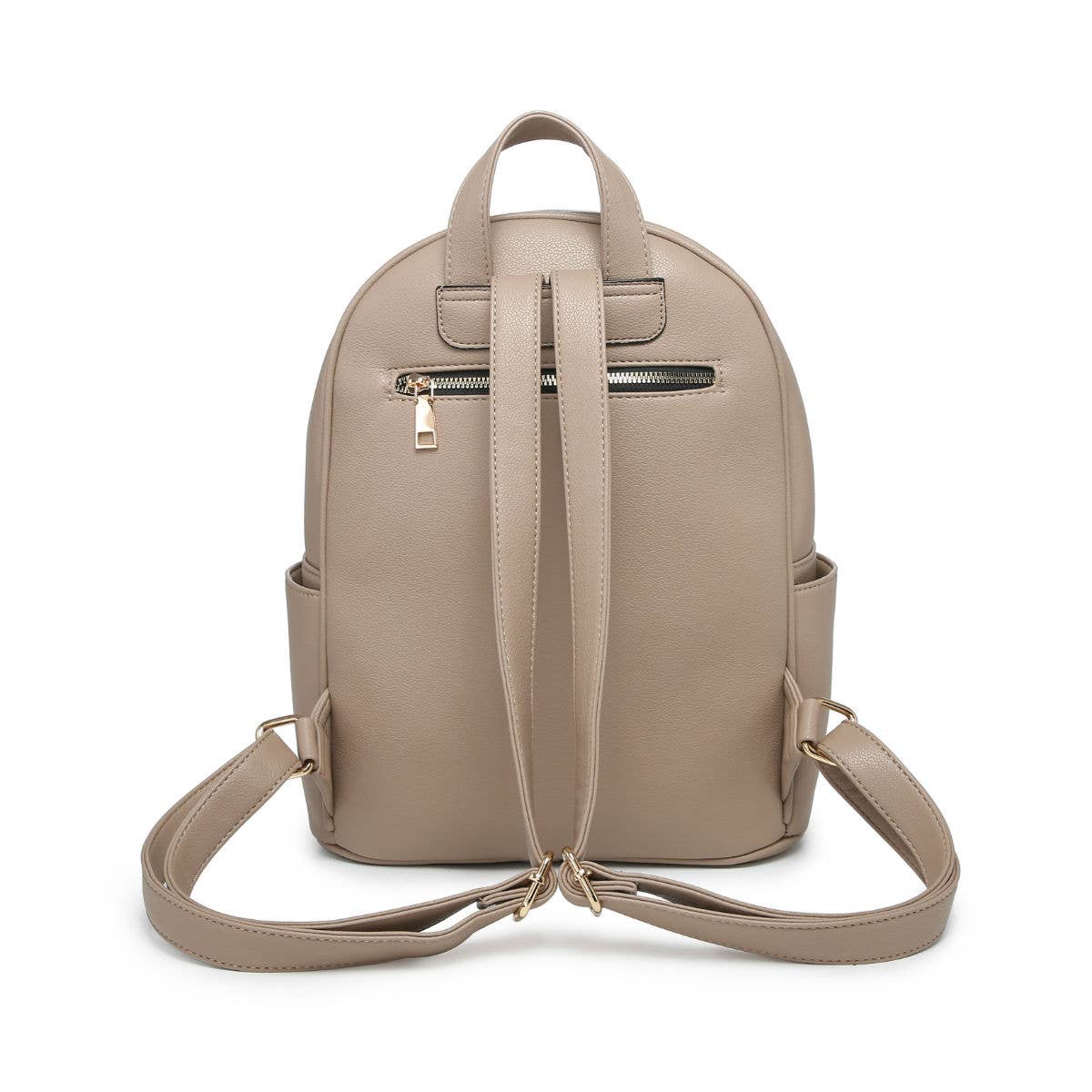 Backpack with zipped front pocket