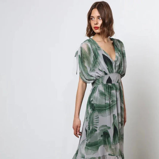 RELIGION Radiant Maxi Dress Botanic Green